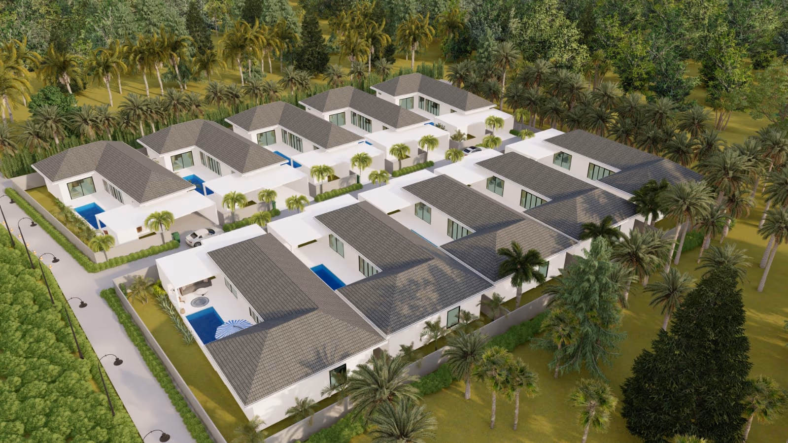 Wild Orchid Villas - willowy kompleks przy plaży Lamai