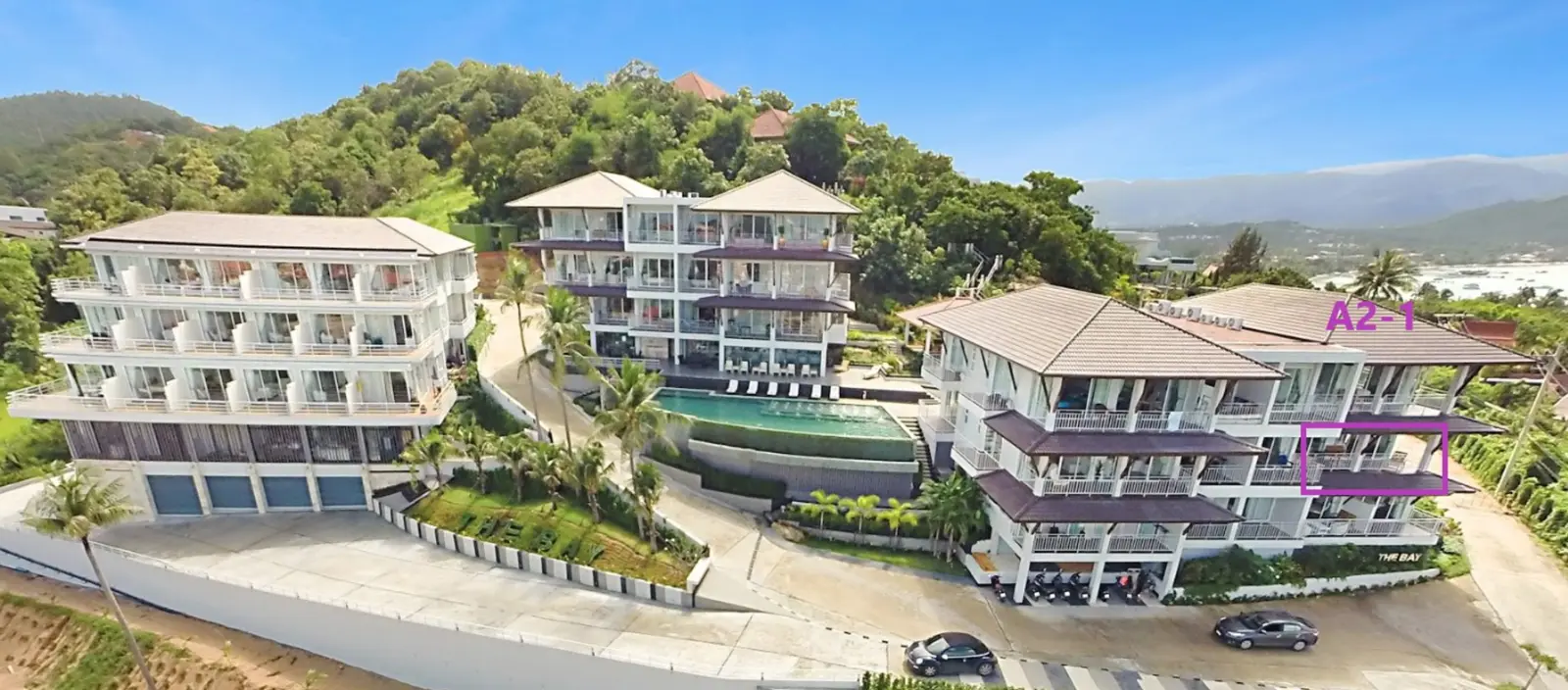 Horizon Residence Resale - apartament z widokiem na morze, Plai Laem