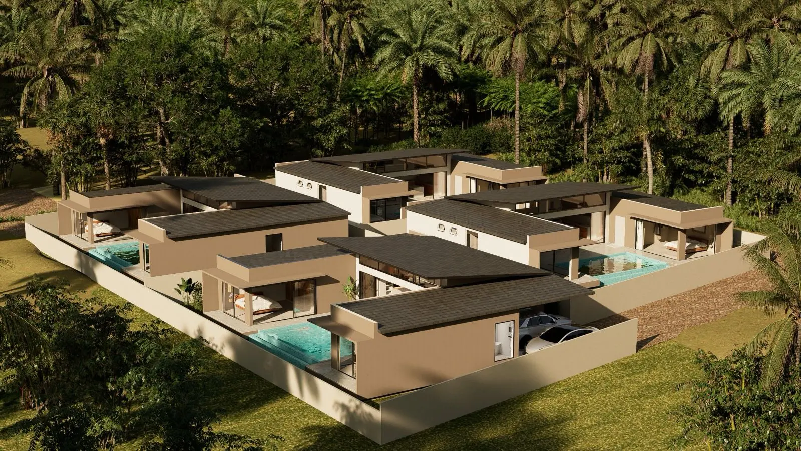Lucila Beachside Villas - kameralna zabudowa willowa w Maenam