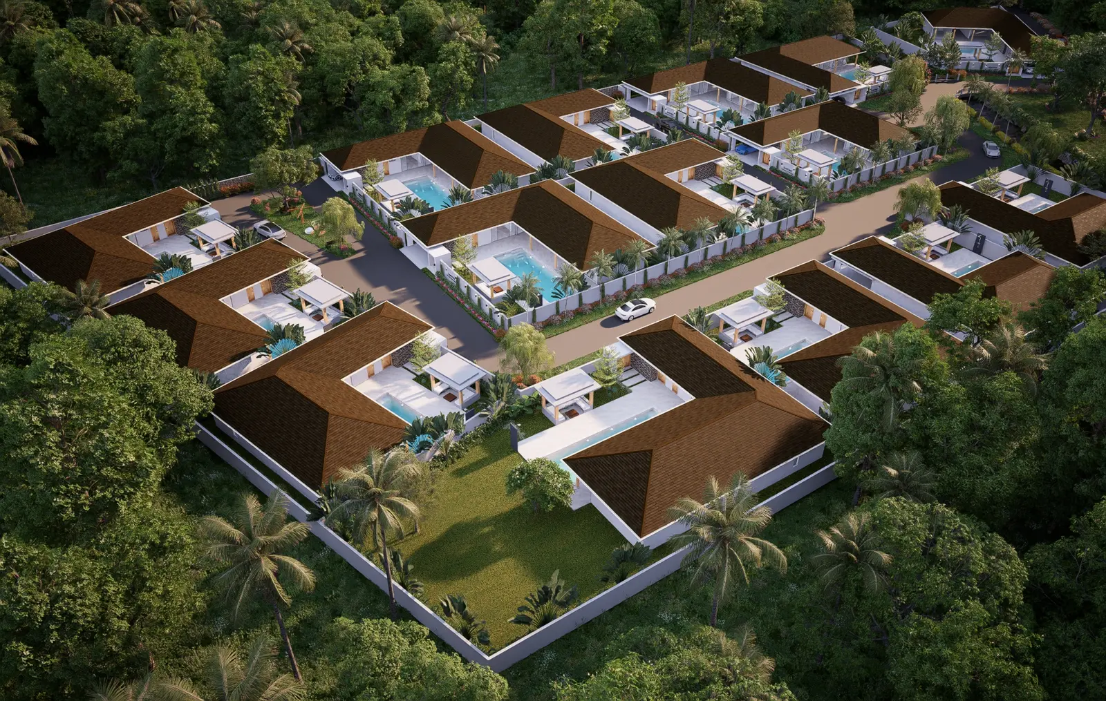 Sawitree Villas Maenam - wille z basenem w dzielnicy Bophut
