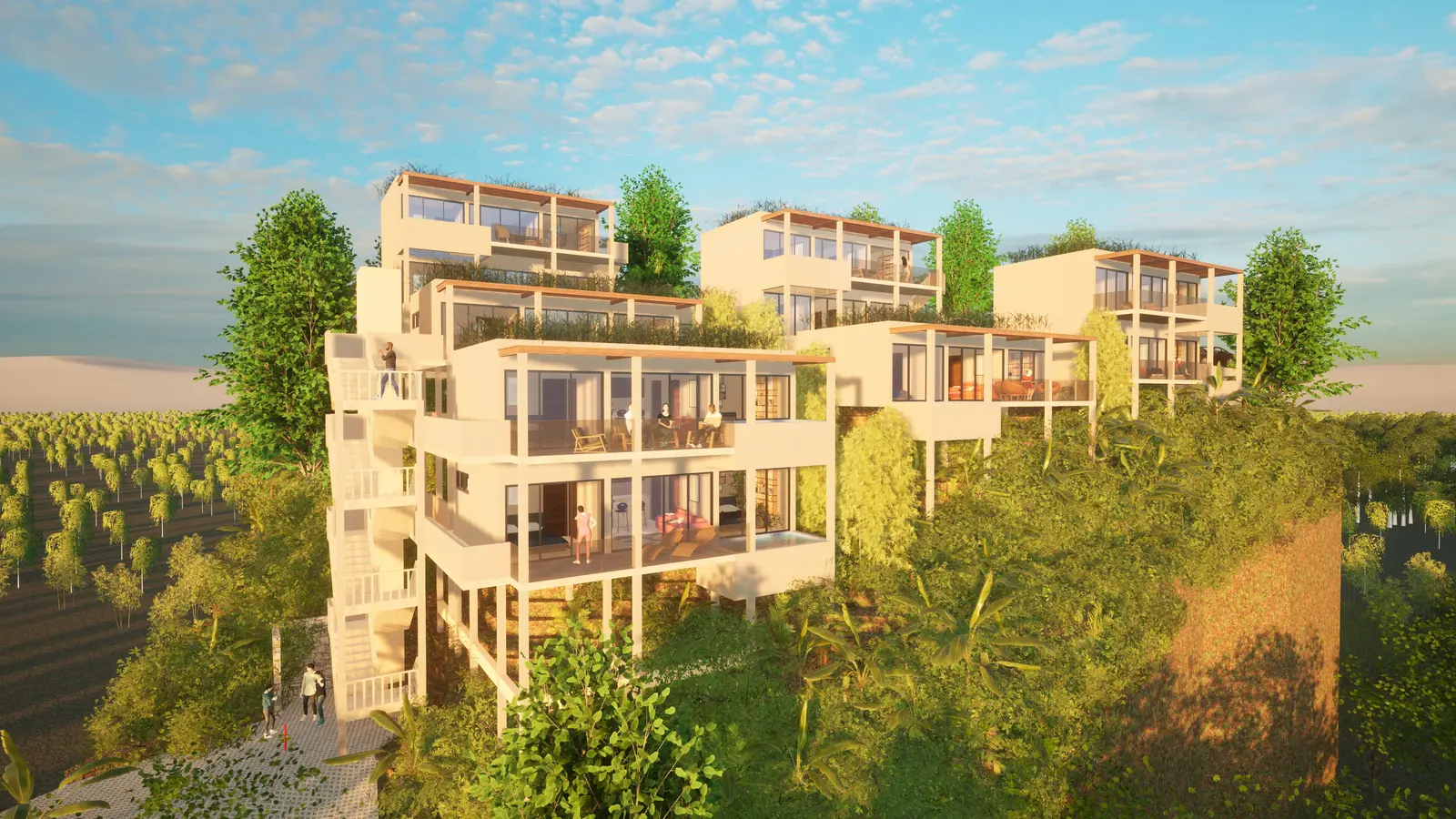 Topaz Residence - apartamenty z widokiem na morze w Lamai, Koh Samui