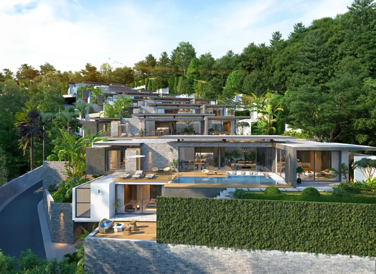 Walai Layan Villas Phuket - wille z widokiem na morze w dzielnicy Layan